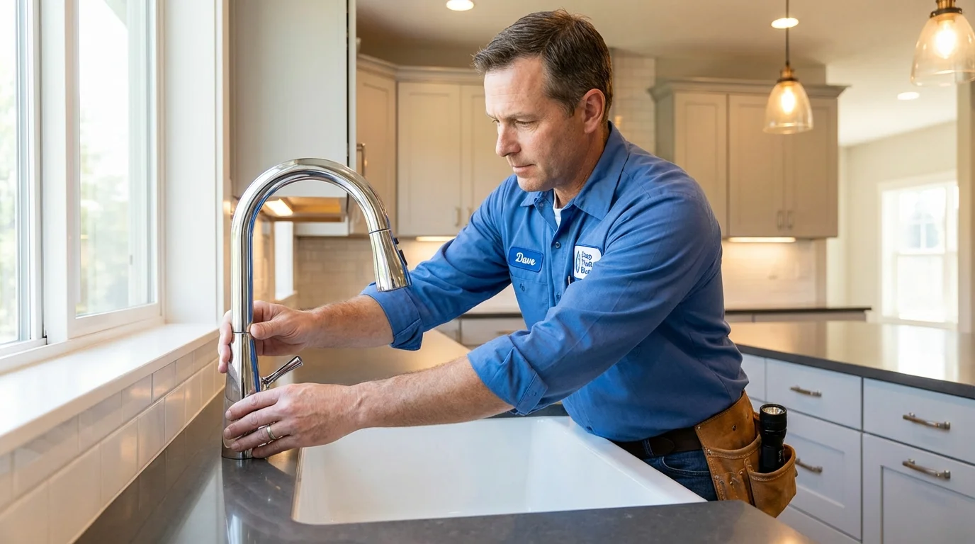 Kitchen faucet installation by Johns Plumbing LLC in Fort Lupton